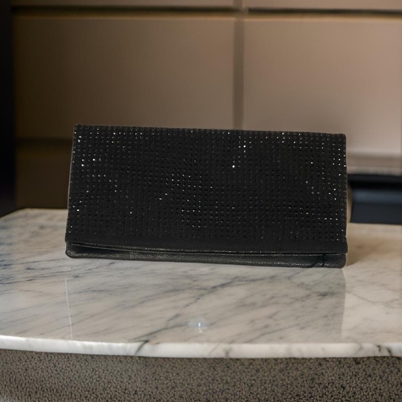 BCBGeneration Handbags - BCBG black crystal detailed clutch